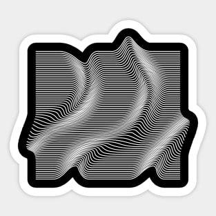 opart lines Sticker